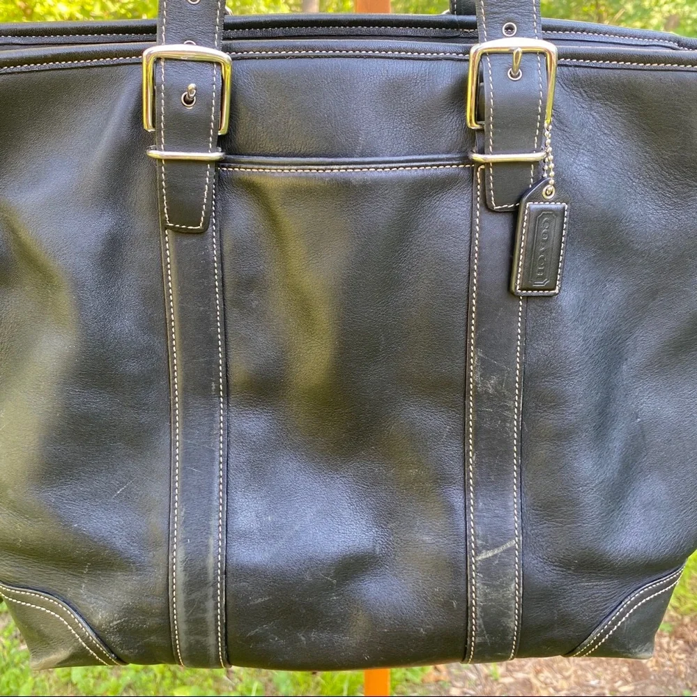 Coach sleek black